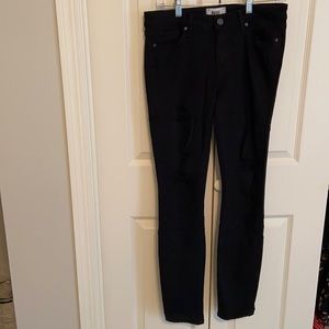 PAIGE black pants with rips